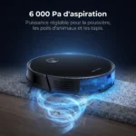 Aspiration de 6 000 Pa du Liectroux C7 sur un tapis