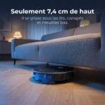 Le Liectroux C7, haut de 7,4 cm, passe sous un canapé