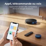 Pilotage du Liectroux C7 par application, télécommande ou commande vocale