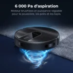 Aspiration de 6 000 Pa du Liectroux N7S-U sur un tapis