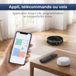 Pilotage du Liectroux N7S-U par application, télécommande ou Alexa