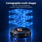 Cartographie multi-étages du Liectroux T9 avec plusieurs plans enregistrés