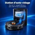 Station d'auto-vidage du Liectroux T9 avec son sac de 3 L