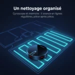 Nettoyage organisé du Liectroux V3S Pro en lignes régulières