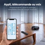 Pilotage du Liectroux V3S Pro par application, télécommande ou commande vocale